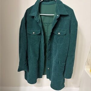 Women’s Teal Corduroy Jacket